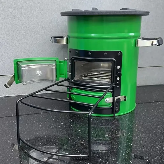 Cuisinière à gaz à Double brûleur, brûleur de Camping avec bras pliants, pare-brise pour la cuisine en plein air, Camping pique-nique barbecue Ci23302