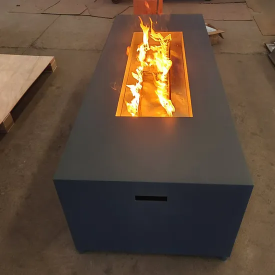 Brûleur de foyer en acier Corten