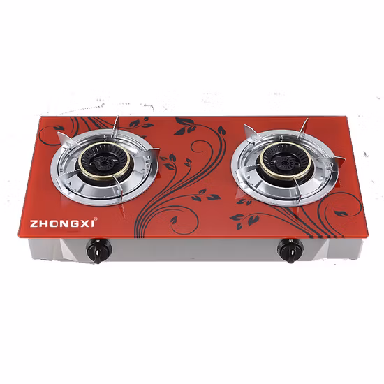 Chine usine prix bon marché vente chaude brûleur en nid d'abeille Double brûleur en acier inoxydable cuisinière à gaz personnalisation de l'échantillon